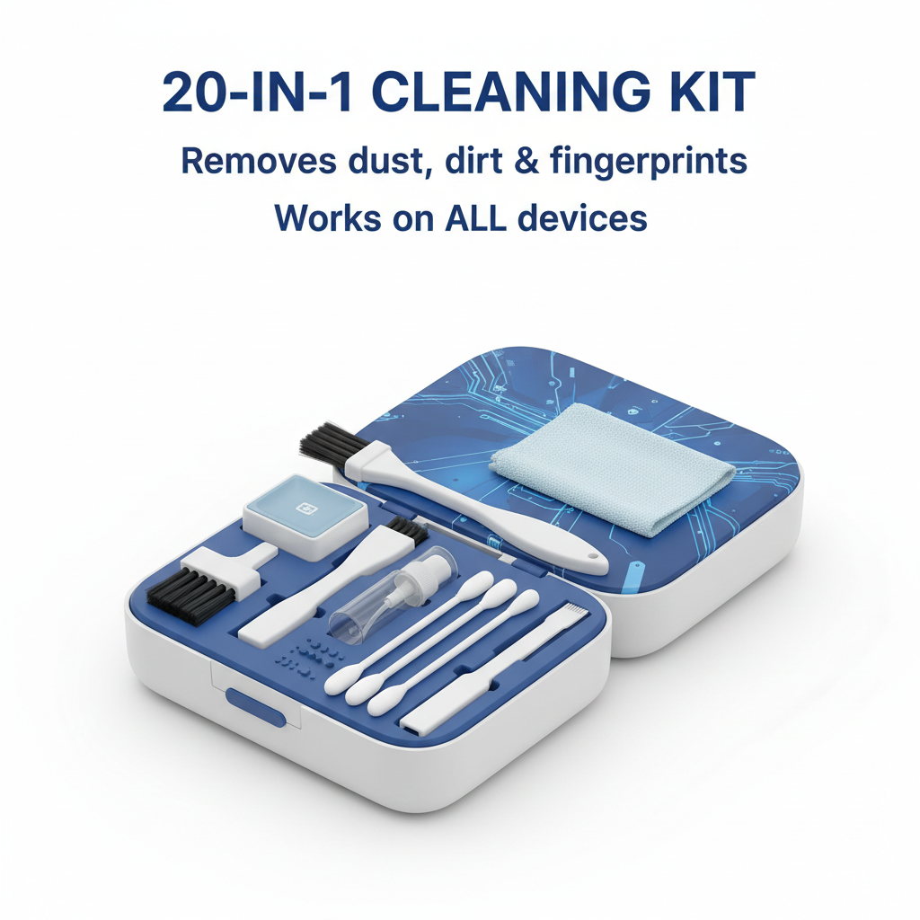 CleanKit Pro 20-i-1 – Komplett Elektronikrengöringskit